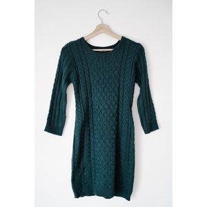 ModCloth teal sweater dress